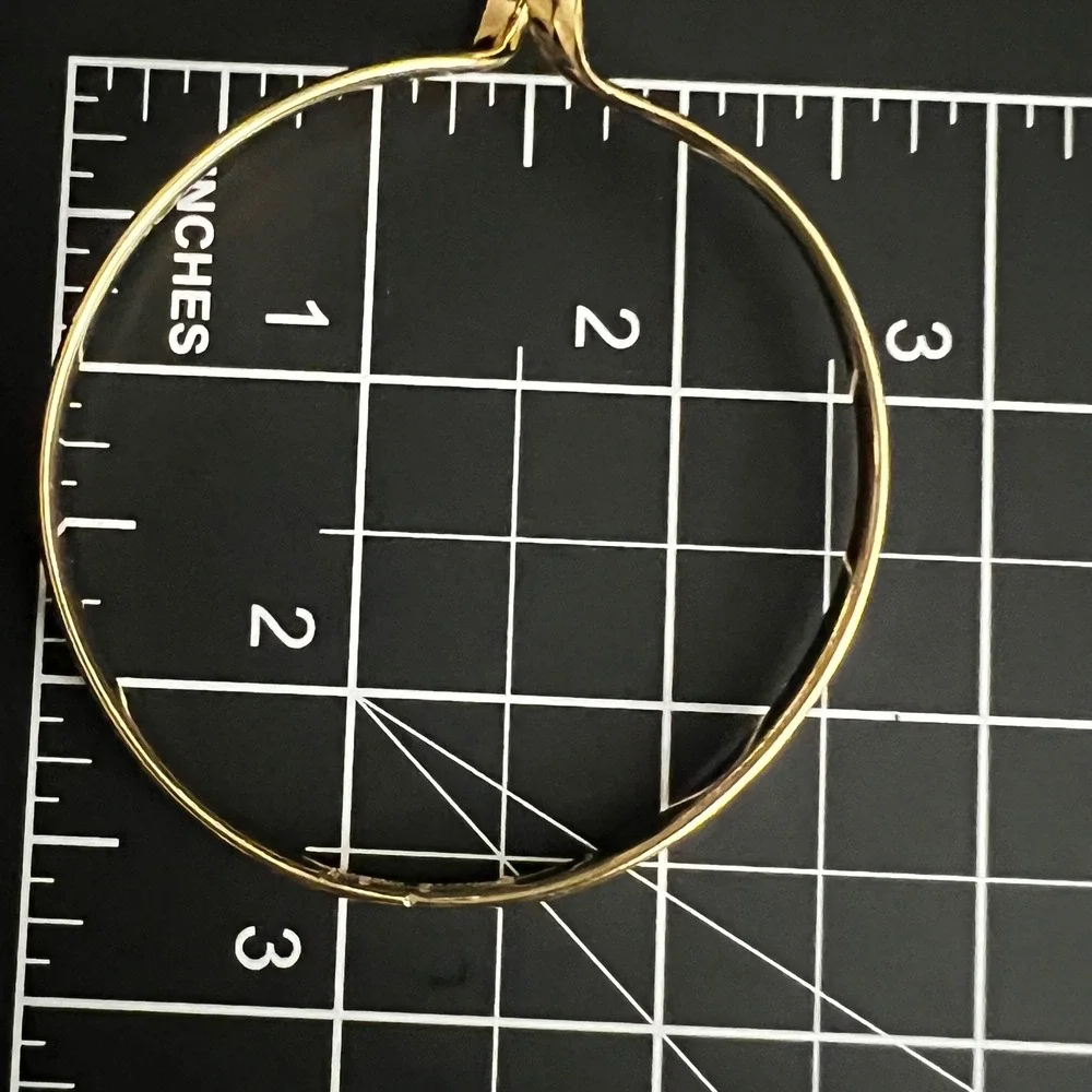 Anne Klein Gold Tone Knot Bangle Bracelet Size 7.75 Minimalist